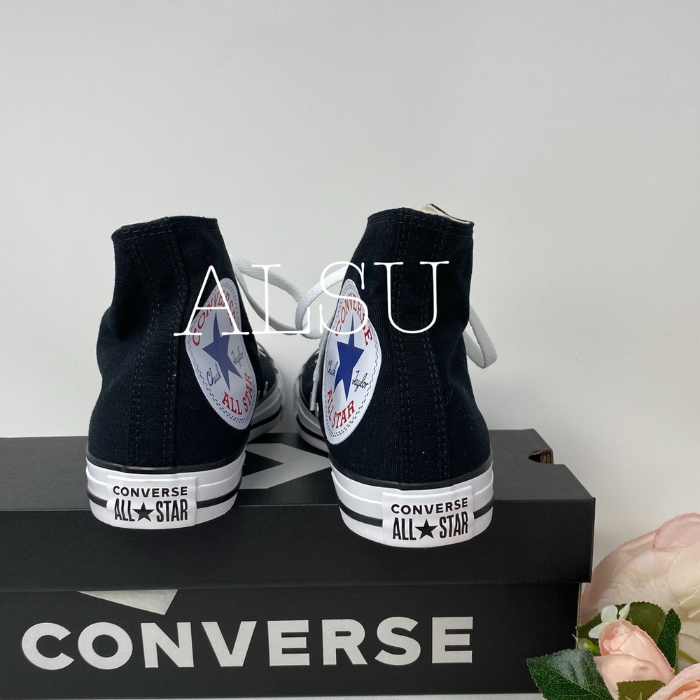 Converse Ctas HI Big Logo Black Women’s Sneakers - Picture 7 of 12